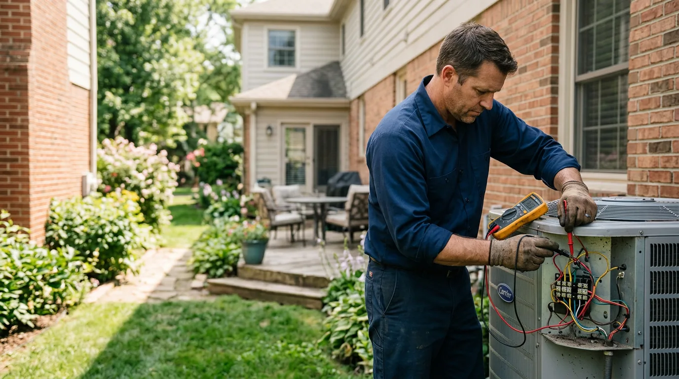 HVAC technician working near Garberville, CA